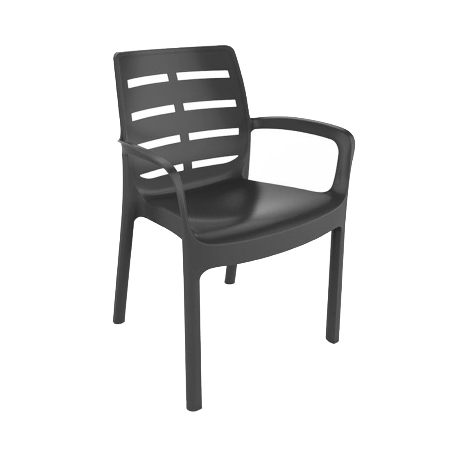 Silla Apilable de Resina Borneo 61x56x82cm Progarden Sillas y Sillones de Exterior 3